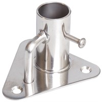 Fot till stötta trekantig 90° Ø25,4mm Bas 85 x 85mm