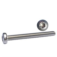 Maskinskruv kullrigt huvud Torx-spår 6x20 A4 ISO14583 100st