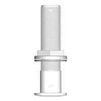 Trudesign Bordgenomföring lång, vit 1 1/2