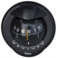 Riviera kompass POLARE BP1 - 80mm, skottmontering, svart