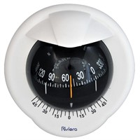Riviera kompass POLARE BP2 100mm, skotmont. vit/svart ros