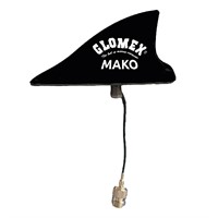 Glomex Mako VHF-antenn svart, 8m kabel och kontakt PL259