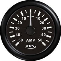 Kus amperemeter svart, med 50Amp shunt 12/24V