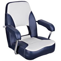 ESM båtstol mini mojo med fasta armstöd navy/light grey