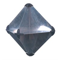 Radarreflektor aluminium 300 x 300 x 415mm 650g 5m2