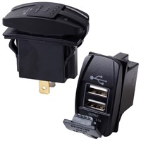 Kontakt med 2 st 3,1Amp usb-uttag, ingång 6-30 V