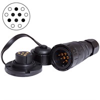 Quick däckkontakt 6-polig guld 10 Amp