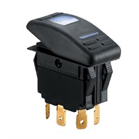 Kontakt 6-polig med LED on - off on 12 V max 15a