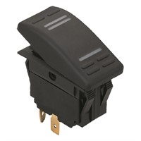 Kontakt 6-polig med LED (on) - off (on) 12 V max 15a