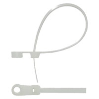 Buntband vita med hål 145 x 3,6 mm-20 st