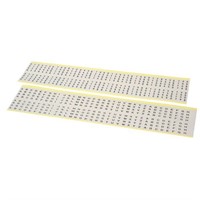 Självhäftande siffror och bokstäver