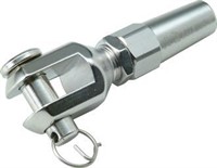 Valsfri gaffelterminal 6 mm