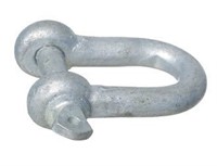 1852 Schackel med vingskruv galv. 22mm