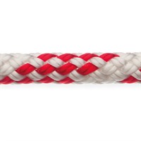 Robline Sirius 300 Fall/skot 12mm vit/röd - 1m