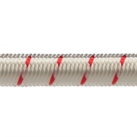 Robline Elastisk lina, 4mm Vit/Röd  - 1 m