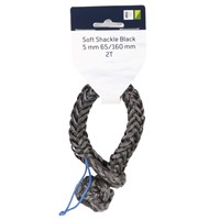 1852 soft schackle 5mm svart 65/160mm 2T