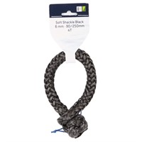 1852 soft schackle 6mm svart 90/250mm 4T