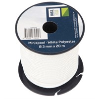 1852 Minirulle vit Polyester Ø3mm x 20m 9st/pkt