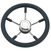 Stålratt och svart ring Ø32 cm