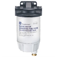 Bränslefilter komplett med aluminiumtopp & aluminiumbotten, 10 micron