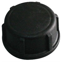 Plastlock svart 3/4 gänga