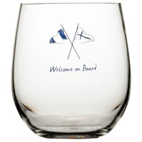 MB Welcome on board Vattenglas Ø9 cm H10 cm 414 ml. 6 st
